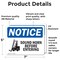 Signmission Sound Horn Before Entering, 7 in W x Rectangle, Vinyl Decal OS-2PACK-NS-D-57-L-16592 - alternate 2